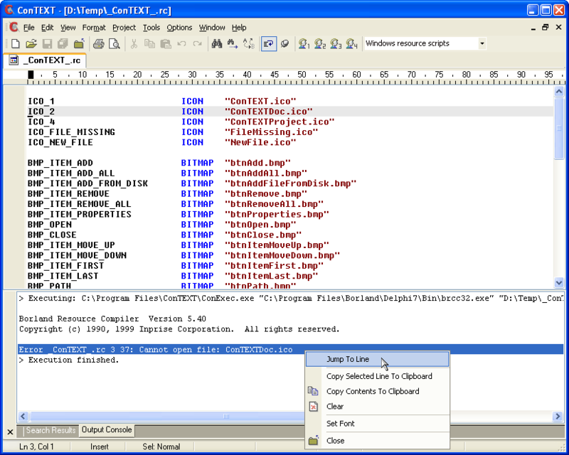 ConTEXT Screenshot